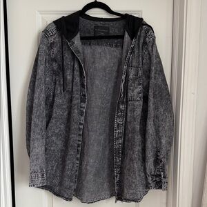 No Boundaries Charcoal Hooded Jacket